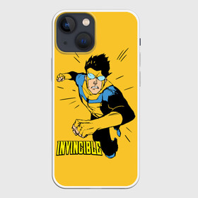 Чехол для iPhone 13 mini с принтом Неуязвимый   Invincible в Рязани,  |  | boy | cartoon | damien darkblood | hero | invincible | superhero | герой | марк грейсон | мультик | мультсериал | непобедимый | неуязвимый | персонаж | супергерой