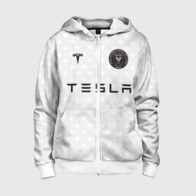 Детская толстовка 3D на молнии с принтом INTER MIAMI FC TESLA KIT в Рязани, 100% полиэстер |  манжеты и пояс оформлены широкой мягкой резинкой, двухслойный капюшон со шнурком для регулировки, спереди карманы и застежка-молния
 | Тематика изображения на принте: championship | fc | football | footer | inter miami | soccer | socker | sport | европейская лига | майами | одежда | спорт | спортивный | униформа | футбол | футбольный клуб | чемпионат