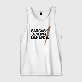 Мужская майка хлопок с принтом Sarcasm is my only defense в Рязани, 100% хлопок |  | Тематика изображения на принте: alpha | beta | derek | derek hale | omega | scott | scott mccall | serial | stiles | stiles stilinski | teen wolf | wolf | бета | волк | волки | волчонок | дерек | дерек хейл | оборотень | оборотни | ольфа | омега | сериал | скотт | скотт макколл | стайлз