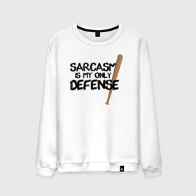 Мужской свитшот хлопок с принтом Sarcasm is my only defense в Рязани, 100% хлопок |  | Тематика изображения на принте: alpha | beta | derek | derek hale | omega | scott | scott mccall | serial | stiles | stiles stilinski | teen wolf | wolf | бета | волк | волки | волчонок | дерек | дерек хейл | оборотень | оборотни | ольфа | омега | сериал | скотт | скотт макколл | стайлз