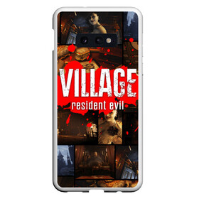 Чехол для Samsung S10E с принтом RESIDENT EVIL 8 VILLAGE в Рязани, Силикон | Область печати: задняя сторона чехла, без боковых панелей | biohazard | game. | resident 8 | resident evil village | госпожа димитреску | игра | итан уинтерс | резидент 8 | резидент эвил вилладж | ужасы