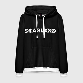 Мужская толстовка 3D с принтом Scarlxrd в Рязани, 100% полиэстер | двухслойный капюшон со шнурком для регулировки, мягкие манжеты на рукавах и по низу толстовки, спереди карман-кенгуру с мягким внутренним слоем. | aggression | rap | scream