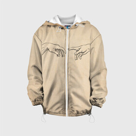 Детская куртка 3D с принтом Сотворение Адама Гранж в Рязани, 100% полиэстер | застежка — молния, подол и капюшон оформлены резинкой с фиксаторами, по бокам — два кармана без застежек, один потайной карман на груди, плотность верхнего слоя — 90 г/м2; плотность флисового подклада — 260 г/м2 | Тематика изображения на принте: adam | david | god | italia | michelangelo | адам | античность | архитектор | бог | буонарроти | век | гранж | давид | древность | италия | итальянский | картина | микеланджело | мыслитель | поэт | скульптор | скульптура