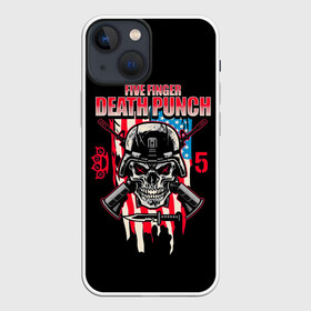 Чехол для iPhone 13 mini с принтом 5FDP | Five Finger Death Punch в Рязани,  |  | 5fdp | america | death | ffdp | finger | five | hard | metal | music | punch | rock | skull | states | united | usa | америка | метал | музыка | рок | сша | хард | череп