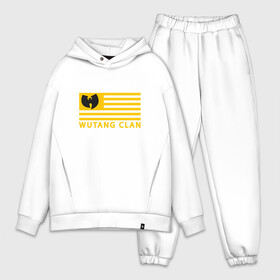 Мужской костюм хлопок OVERSIZE с принтом Wu Tang Flag в Рязани,  |  | black | gza | hip hop | method man | music | new york | odb | old school | rap | rza | usa | wu tang | wu tang clan | аудио | винил | ву тэнг | граффити | диджей | кассета | микрофон | музыка | нью йорк | пластинка | рэп | рэпер | сша