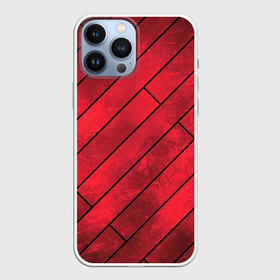 Чехол для iPhone 13 Pro Max с принтом Red Boards Texture в Рязани,  |  | attrition | boards | comic | dark | gloss | iron | light | metal | red | slabs | texture | wood | абстракция | глянец | дерево | доски | железо | картина | комикс | красный | линии | металл | паттерн | плиты | полосы | потертость | светлый