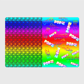 Магнитный плакат 3Х2 с принтом POP it! в Рязани, Полимерный материал с магнитным слоем | 6 деталей размером 9*9 см | pop it | rainbow | simple dimple | toy | игрушка | поп ит | радуга | симпл димпл