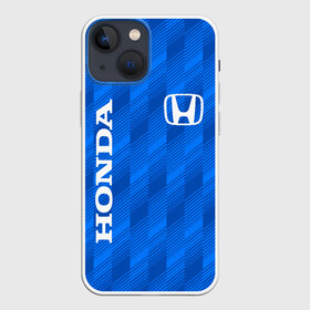 Чехол для iPhone 13 mini с принтом HONDA BLUE  | ХОНДА СИНИЙ в Рязани,  |  | accord | car | civic | honda | sport | sportcar | авто | автомобиль | аккорд | линии | спорт | спорткар | тачка | хонда | цивик