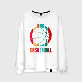 Мужской свитшот хлопок с принтом Color Basketball в Рязани, 100% хлопок |  | basketball | game | mvp | nba | slamdunk | sport | streetball | баскетбол | баскетболист | игра | игрок | мяч | нба | слэмланк | спорт | стритбол | тренер | чемпион