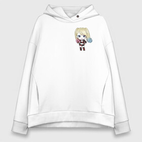 Женское худи Oversize хлопок с принтом Cute Anime Harley Quinn в Рязани, френч-терри — 70% хлопок, 30% полиэстер. Мягкий теплый начес внутри —100% хлопок | боковые карманы, эластичные манжеты и нижняя кромка, капюшон на магнитной кнопке | anime | anime dc | dc | dc comics | harleen | harleen quinzel | harley | harley quinn | аниме | аниме харли квинн | диси | комиксы диси | харли | харли квинн | харлин | харлин квинзель