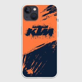 Чехол для iPhone 13 с принтом KTM | ГРАНЖ (Z) в Рязани,  |  | Тематика изображения на принте: enduro | ktm | moto | moto sport | motocycle | sportmotorcycle | гранж | ктм | мото | мото спорт | мотоспорт | спорт мото