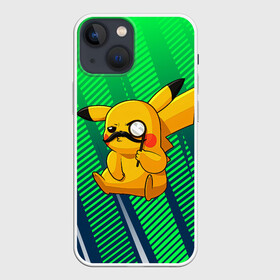 Чехол для iPhone 13 mini с принтом Детектив Пикачу в Рязани,  |  | anime | picachu | pikachu | аниме | милый | пика | пикачу | покебол | покемон