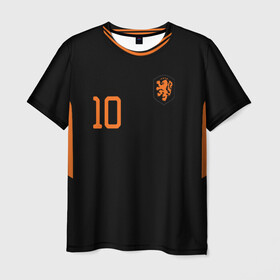 Мужская футболка 3D+ с принтом Нидерланды выездная форма Мемфис в Рязани, 100% микрофибра | круглый вырез горловины, длина до линии бедер | champion | championship | euro | netherlands | uefa | атрибутика | выездная | гостевая | депай | евро | мемфис | нидерланды | уефа | фанатская | форма | футбол | чемпион европы