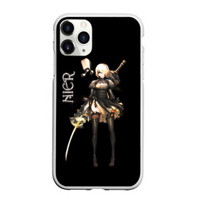 Чехол для iPhone 11 Pro матовый с принтом Nier Automata 2B в Рязани, Силикон |  | 2b | action | b2 | nier automata | nier gestalt | nier replicant | ниар | ниар автомата | ниер автомата | нир | экшн