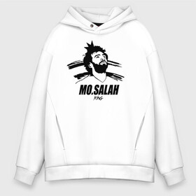 Мужское худи Oversize хлопок с принтом MO.SALAH KING в Рязани, френч-терри — 70% хлопок, 30% полиэстер. Мягкий теплый начес внутри —100% хлопок | боковые карманы, эластичные манжеты и нижняя кромка, капюшон на магнитной кнопке | basel | champion | chelsea | fifa | lfc | liverpool | mo salah | mohamed salah | mokawloon | roma | soccer | uefa | базель | египет | ливерпуль | лига чемпионов | лфк | мокавлун | мохаммед салах | рома | уефа | фифа | футбол