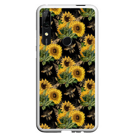 Чехол для Honor P Smart Z с принтом Fashion Sunflowers and bees в Рязани, Силикон | Область печати: задняя сторона чехла, без боковых панелей | black | fashion | flowers | flowers lovers | sunflower | sunflowers | букет подсолнухов | весенние подсолнухи | жёлтые подсолнухи | летние подсолнухи | летние цветы | насекомые | подсолнечник | подсолнухи