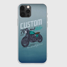 Чехол для iPhone 12 Pro с принтом Custom Bike в Рязани, силикон | область печати: задняя сторона чехла, без боковых панелей | Тематика изображения на принте: bike | custom | байк | байкер | кастом | мото | мотокросс | мотоцикл | скорость