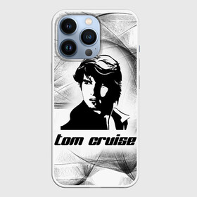 Чехол для iPhone 13 Pro с принтом Tom Cruise (famous actor) в Рязани,  |  | black and white | famous actor | hollywood actor | tom cruise | tom cruise lettering | tom cruise print | актер голливуда | известный актер | надпись том круз | принт том круз | том круз | черный и белый