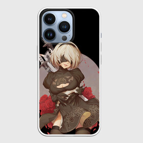 Чехол для iPhone 13 Pro с принтом Nier: Automata (2B) в Рязани,  |  | Тематика изображения на принте: 2a | 2б | ahegao | anime | automata | b2 | cyber | emil | girl | girls | glitch | hikka | neon | nier | roses | senpai | waifu | yorha | а2 | аниме | ахегао | вайфу | глитч | глич | девушка | кибер | манга | неон | розы | семпай | сенпай | т