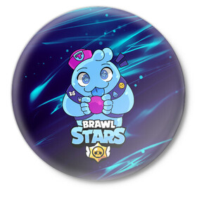 Значок с принтом SQUEAK BRAWL STARS СКВИК в Рязани,  металл | круглая форма, металлическая застежка в виде булавки | belle | brawl stars | kids | squeak | белль | бравл старс | бравлеры | детские игры | детям | логотипы игр | мифический боец | морской бравлер | персонажи игр | сквик | скуик