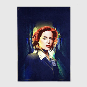 Постер с принтом Dana Scully в Рязани, 100% бумага
 | бумага, плотность 150 мг. Матовая, но за счет высокого коэффициента гладкости имеет небольшой блеск и дает на свету блики, но в отличии от глянцевой бумаги не покрыта лаком | dana | dana scully | fbi | fox | fox mulder | i want to believe | mulder | scully | the truth is out there | the x files | trust no one | x file | xfile | дана | дана скалли | малдер | секретные материалы | скалли | фбр | фокс | фокс малдер | х файл | хфа