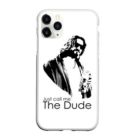 Чехол для iPhone 11 Pro матовый с принтом Just call me the Dude в Рязани, Силикон |  | Тематика изображения на принте: dude | jeff bridges | just call me the dude | the big lebowski | большой лебовский | джефф бриджес | просто зови меня | фильм | чувак