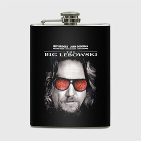 Фляга с принтом The Big Lebowski в Рязани, металлический корпус | емкость 0,22 л, размер 125 х 94 мм. Виниловая наклейка запечатывается полностью | dude | jeff bridges | the big lebowski | большой лебовский | джефф бриджес | ковер | красные очки | узор | фильм | чувак