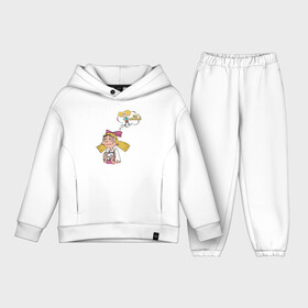 Детский костюм хлопок Oversize с принтом Helga  Arnold в Рязани,  |  | arnold | boy | cartoon | dream | face | girl | helga | hey arnold | love | nickelodeon | арнольд | девочка | детство | любовь | мальчик | мечта | мультик | никелодион | хельга