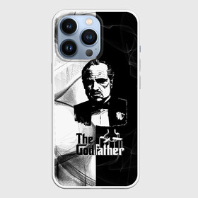 Чехол для iPhone 13 Pro с принтом Крёстный отец (The Godfather) в Рязани,  |  | Тематика изображения на принте: black and white | the godfather | the godfather drawing | the godfather movie | the godfather print | крестный отец | принт крестный отец | рисунок крестный отец | фильм крестный отец | черный и белый