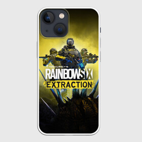 Чехол для iPhone 13 mini с принтом Rainbow Six Extraction   Радуга 6 Эвакуация в Рязани,  |  | Тематика изображения на принте: battlefield | call | clancy | cod | counter | csgo | duty | extraction | ghost | rainbow | rainbowsix | recon | siege | six | strike | tom | war | боец | воин | война | клэнси | ксго | оружие | осада | радуга | рейнбов | рейнбоу | рэйнбоу | солдат | том |