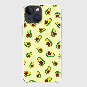 Чехол для iPhone 13 mini с принтом Авокадо   Avocado в Рязани,  |  | avocado | casual | exotic | fashion | food | pattern | summer | tropical | авокадо | авокадо паттерн | вкусняшки | еда | жара | лето | мексика | овощи | острова | отпуск | плоды | повседневные | растения | сладкий | спелый | тропики