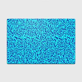 Головоломка Пазл магнитный 126 элементов с принтом Неоновые синие узоры в Рязани, полимерный материал с магнитным слоем | 126 деталей, размер изделия —  180*270 мм | abstract | blue | neon | sea | абстракционизм | абстракция | африканские | вода | волны | голубые узоры | камуфляж | лагуна | линии | мелкий узор | мемфис | море | морское | неоновый | орнамент | пятна | пятнистый