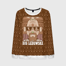 Мужской свитшот 3D с принтом The Big Lebowski в Рязани, 100% полиэстер с мягким внутренним слоем | круглый вырез горловины, мягкая резинка на манжетах и поясе, свободная посадка по фигуре | donny | dude | jeff bridges | the big lebowski | walter sobchak | большой лебовский | боулинг | вальтер собчак | джефф бриджес | донни | заяц | кегли | кролик | фильм | чувак