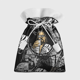 Подарочный 3D мешок с принтом The Big Lebowski  в Рязани, 100% полиэстер | Размер: 29*39 см | Тематика изображения на принте: dude | jeff bridges | the big lebowski | большой лебовский | джефф бриджес | фильм | чувак