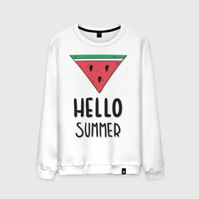 Мужской свитшот хлопок с принтом HELLO SUMMER в Рязани, 100% хлопок |  | Тематика изображения на принте: funny | happy | hello | icecream | rainbow | romantic | summer | sun | арбуз | веселье | значки | лето | отдых | отпуск | привет | романтика | солнце | счастье | тепло