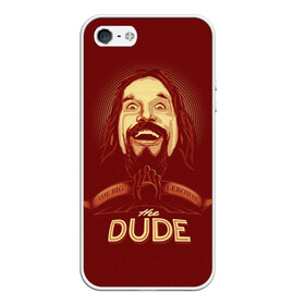 Чехол для iPhone 5/5S матовый с принтом The Dude в Рязани, Силикон | Область печати: задняя сторона чехла, без боковых панелей | dude | jeff bridges | the big lebowski | большой лебовский | боулинг | джефф бриджес | кегли | чувак | шар