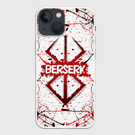 Чехол для iPhone 13 mini с принтом БЕРСЕРК рваный лого в Рязани,  |  | anime | berserk | аниме | берсерк | бесерк | гатс | манга | мультфильм