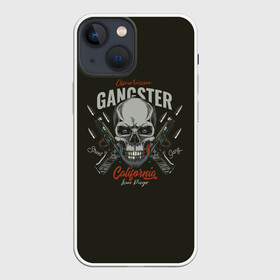 Чехол для iPhone 13 mini с принтом GANGSTER в Рязани,  |  | gangster | skull | zombie | адамова голова | гангстер | зомби | кладбище | мафиози | мертвец | могила | мумия | навь | пират | скелет | ужас | череп | череп и кости | черепок | черепушка