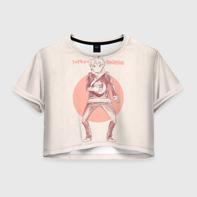 Женская футболка Crop-top 3D с принтом Шоё Хината | Haikyuu!! в Рязани, 100% полиэстер | круглая горловина, длина футболки до линии талии, рукава с отворотами | 10 номер | haikyu | haikyuu | karasuno | аниме | волейбол | волейбольный клуб | игрок | карасуно | коротышка пирог | красный | манга | ойкава | рыжик | рюноске | хаику | хаикую | хината | цукишима | чиби чан | шоё