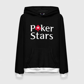 Женская толстовка 3D с принтом Poker Stars в Рязани, 100% полиэстер  | двухслойный капюшон со шнурком для регулировки, мягкие манжеты на рукавах и по низу толстовки, спереди карман-кенгуру с мягким внутренним слоем. | 777 | cards | casino | chips | flash | fortune | game | joker | luck | omaha | poker | roulette | straight | texas holdem | tournament | азарт | джокер | игра | казино | карты | омаха | покер | рулетка | стрит | техасский холдэм | турнир | удача | фишки |