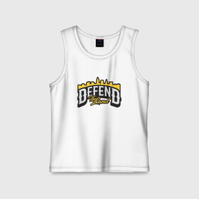 Детская майка хлопок с принтом Defend The Land в Рязани,  |  | basketball | cavaliers | cleveland | game | nba | sport | streetball | баскетбол | баскетболист | игра | игрок | кавальерс | кливленд | мяч | нба | спорт | стритбол | тренер