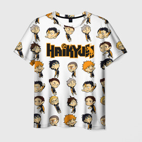 Мужская футболка 3D с принтом Команда школы Карасуно Haikyuu!! в Рязани, 100% полиэфир | прямой крой, круглый вырез горловины, длина до линии бедер | Тематика изображения на принте: anime | haikyu | haikyuu | karasuno | manga | аниме | асахи азумане | волейбол | волейбольный клуб | вороны | карасуно | коши сугавара | манга | рюноске танака | старшая школа | тобио кагеяма | хаику | хаикую | шоё хината