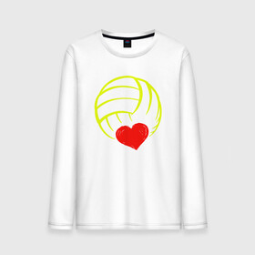 Мужской лонгслив хлопок с принтом Volleyball Heart в Рязани, 100% хлопок |  | ball | beach | game | heart | love | sport | volley | volleyball | волейбол | волейболист | волейболистка | гол | игра | игрок | мяч | площадка | пляж | пляжный | победа | сердце | сетка | спорт | тренер | чемпион