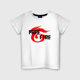 Детская футболка хлопок с принтом FREEFIRE | GARENA (Z) в Рязани, 100% хлопок | круглый вырез горловины, полуприлегающий силуэт, длина до линии бедер | 111dots studio | battlegrounds | free fire | freefire | game | garena | garena free fire | гарена | игра | игры | киберспорт | королевская битва | мобильная игра | онлайн игра | пабг | фри фаер | фрифаер | экшн