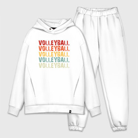 Мужской костюм хлопок OVERSIZE с принтом Volleyball Game в Рязани,  |  | ball | beach | game | sport | volley | volleyball | волейбол | волейболист | волейболистка | гол | игра | игрок | мяч | площадка | пляж | пляжный | победа | сетка | спорт | тренер | чемпион