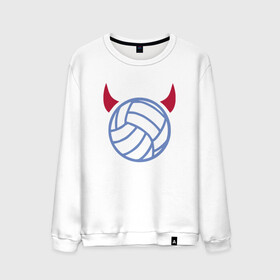 Мужской свитшот хлопок с принтом Volleyball Devil в Рязани, 100% хлопок |  | ball | beach | game | sport | volley | volleyball | волейбол | волейболист | волейболистка | гол | игра | игрок | мяч | площадка | пляж | пляжный | победа | сетка | спорт | тренер | чемпион