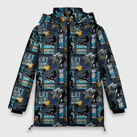 Женская зимняя куртка Oversize с принтом SNOWBOARD в Рязани, верх — 100% полиэстер; подкладка — 100% полиэстер; утеплитель — 100% полиэстер | длина ниже бедра, силуэт Оверсайз. Есть воротник-стойка, отстегивающийся капюшон и ветрозащитная планка. 

Боковые карманы с листочкой на кнопках и внутренний карман на молнии | biathlon | curling | figure skating | hockey | short track | skating | ski race | snowboard | sports | winter sports | биатлон | горные лыжи | зимние виды спорта | кёрлинг | конькобежный спорт | лыжные гонки | сноуборд | спорт | фигурное катание