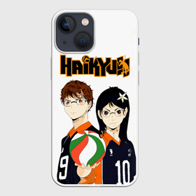 Чехол для iPhone 13 mini с принтом Майкл и Лили в роли персонажей Haikyuu в Рязани,  |  | anime | haikyu | haikyuu | lily honda | manga | michael and lily | академия шираторизава | аниме | волейбол | волейбольный клуб | лили акааши | лили хонда | лилу | майкл | манга | михаель | хаику | хаикую