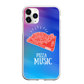 Чехол для iPhone 11 Pro матовый с принтом PIZZA MUSIC в Рязани, Силикон |  | d.j | dj | pizza | диджей | музыка | музыканту | пицца | прикол | шутка