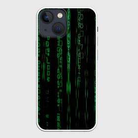 Чехол для iPhone 13 mini с принтом Матрица в Рязани,  |  | иероглифы | матрица | программа | программисты